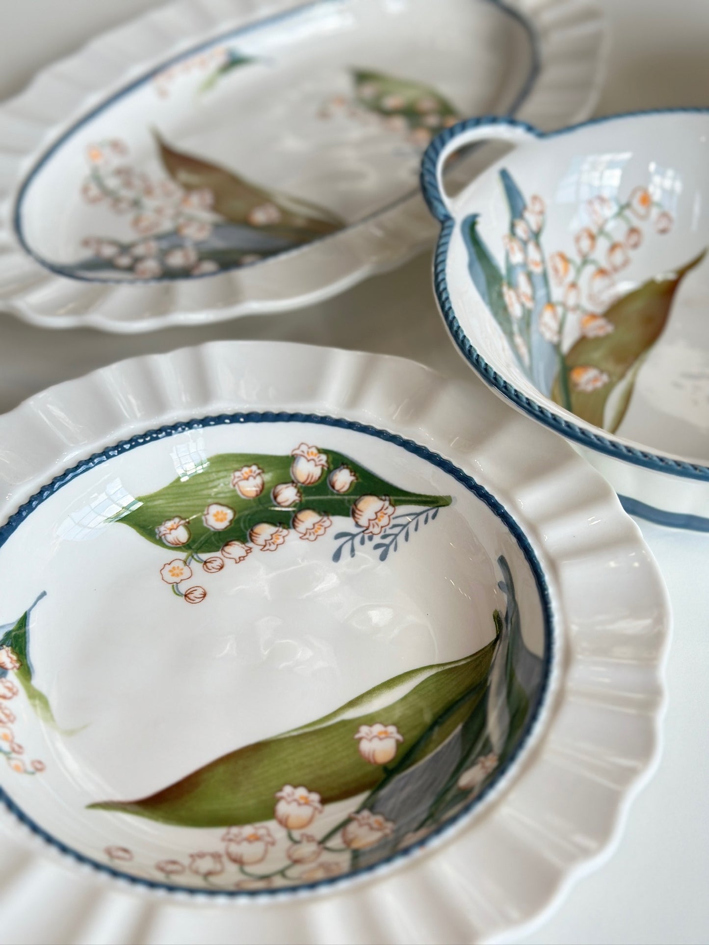 Canterbury Bells Pleated Plate