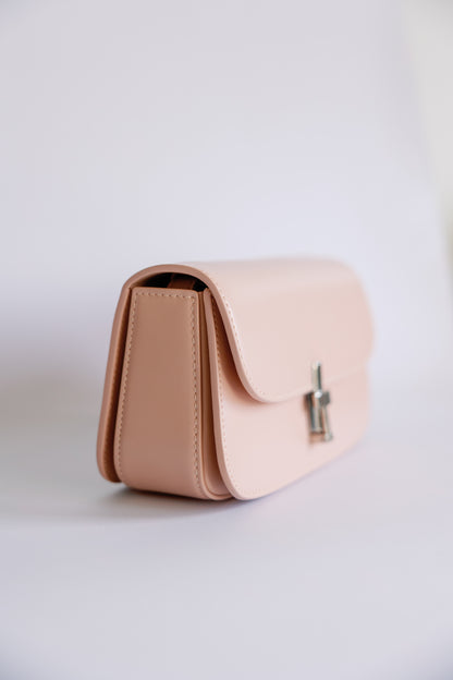 T-Bar Leather Clutch