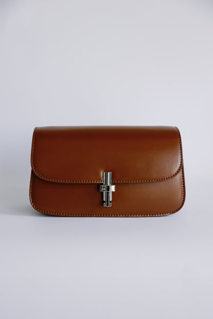 T-Bar Leather Clutch