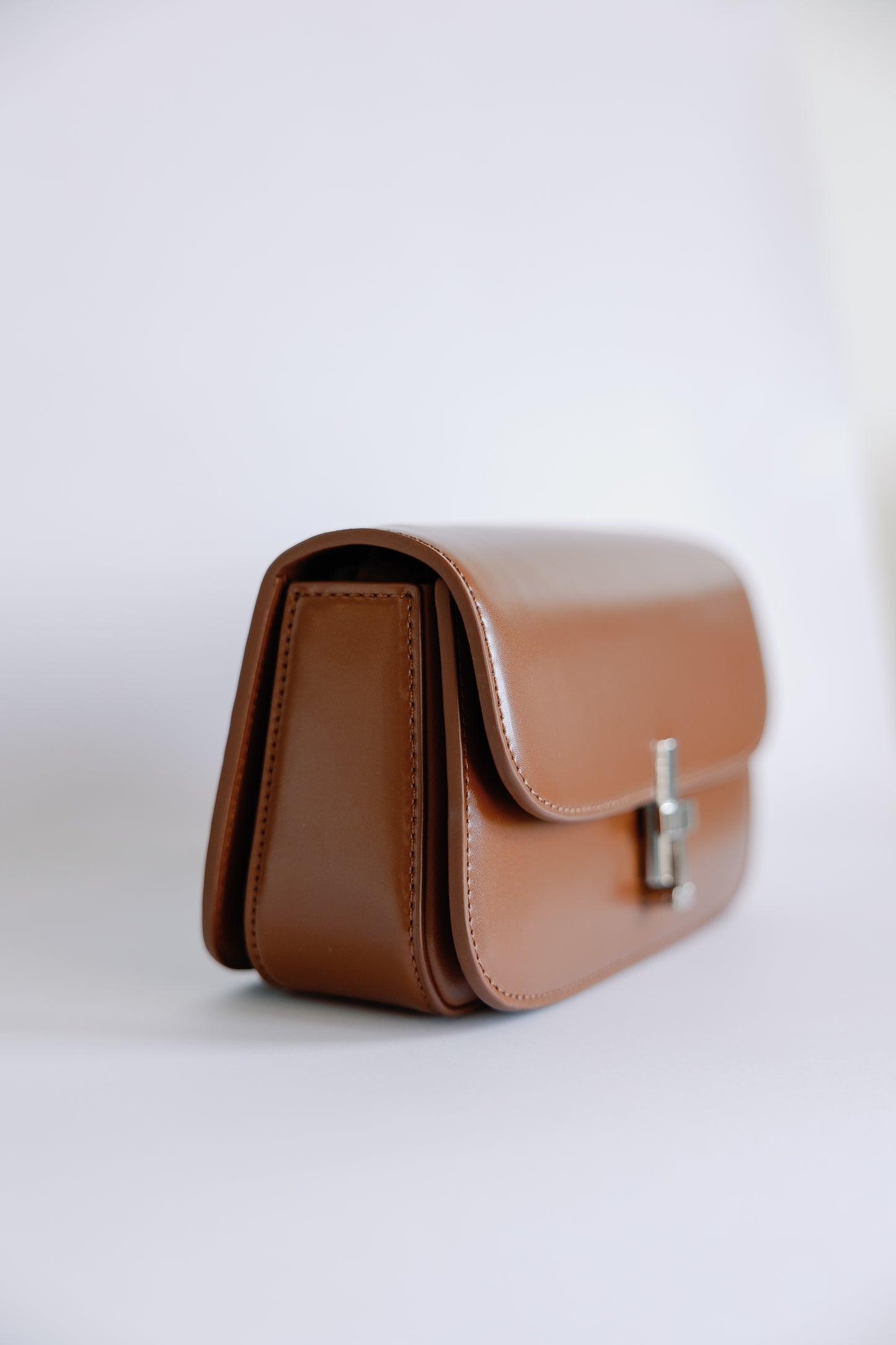 T-Bar Leather Clutch