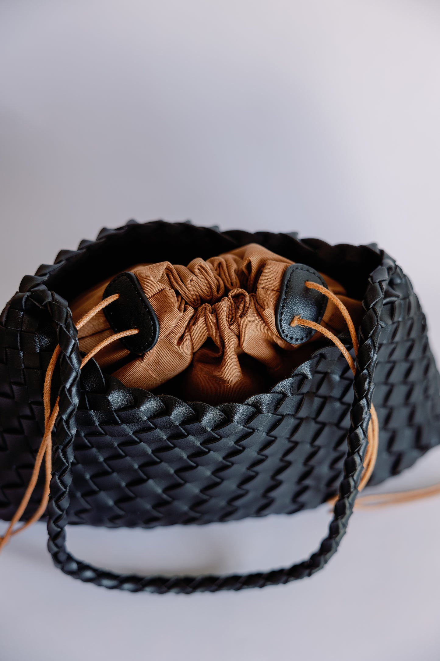 The Woven Leather Clutch