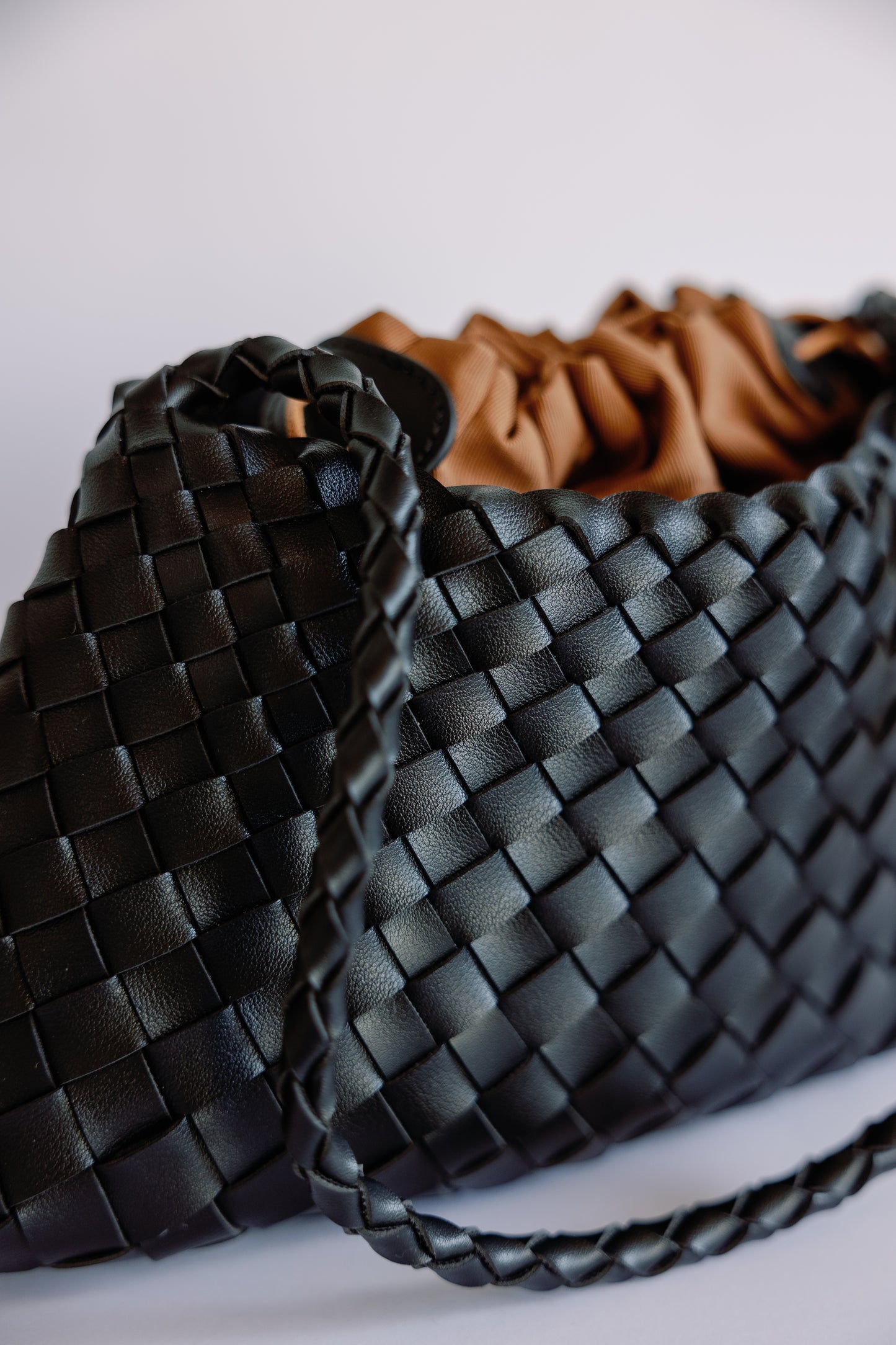 The Woven Leather Clutch