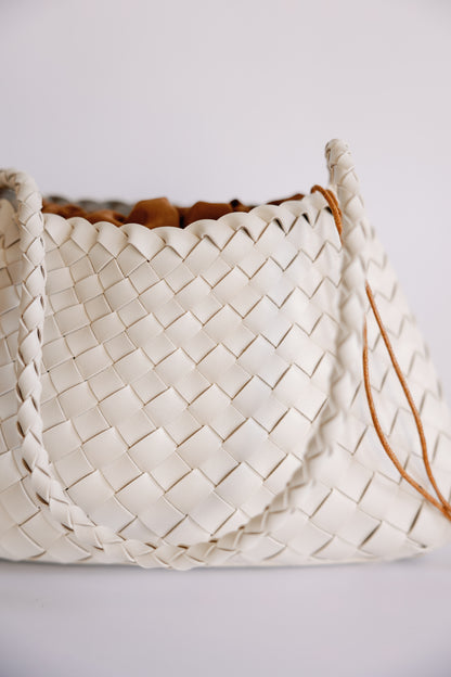 The Woven Leather Clutch