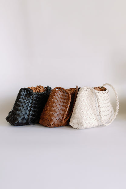 The Woven Leather Clutch