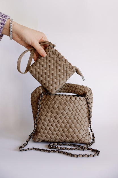 Textured Weave Mini Shopper