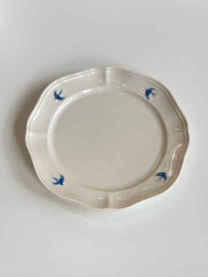 Bluebird Painted Dinner Plate