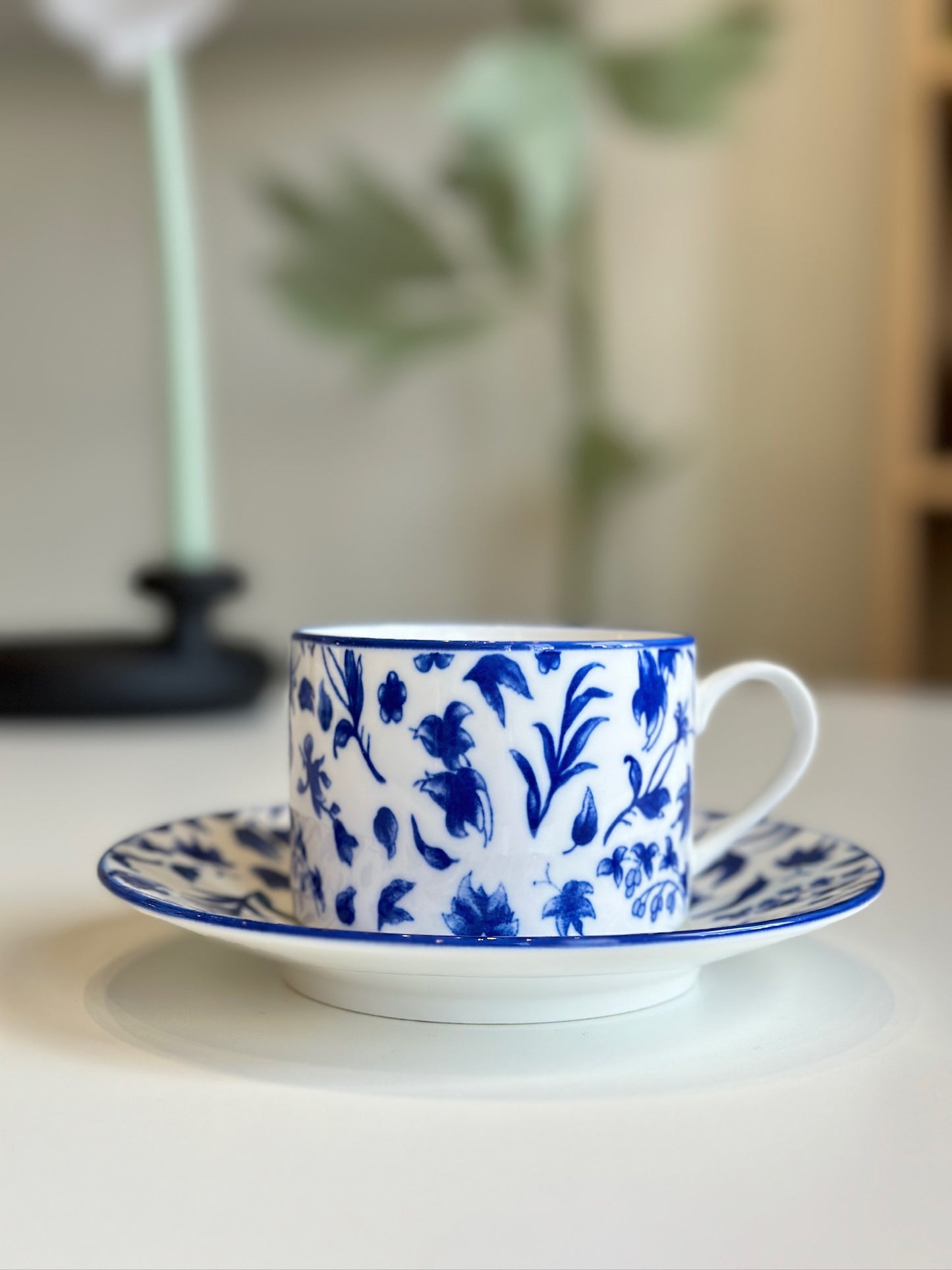 Summer Blues Mug and Saucer