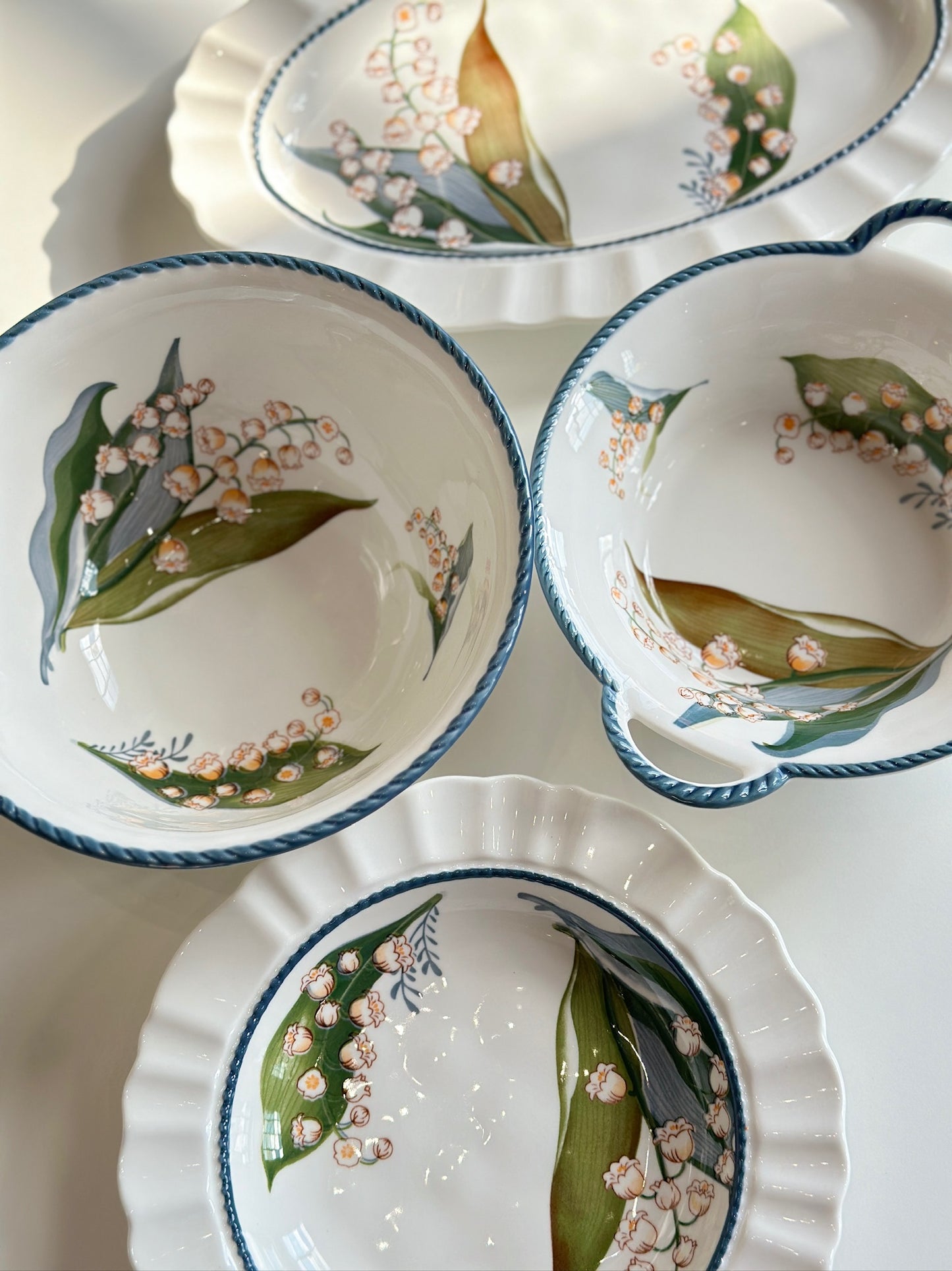 Canterbury Bells Pleated Plate